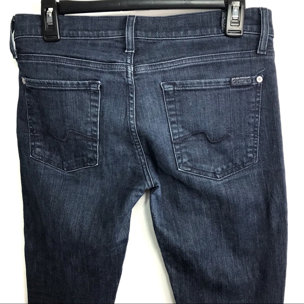 7 for All Mankind Blue Roxanne Skinny Jeans Sz 28 - Picture 5 of 7